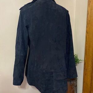 FOURTEEN  ZERO  Ladies Genuine  Leather Jacket Coat Size Large Color Black.